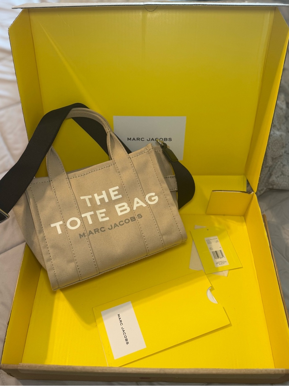 Marc Jacobs Beige Canvas Small Tote